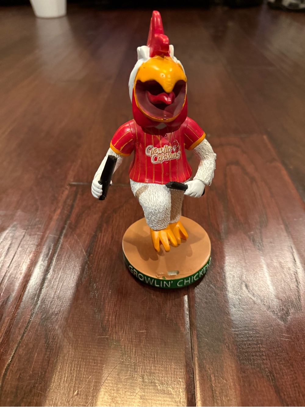 Growlin' Chicken Bobblehead Mascot Toy Collectible